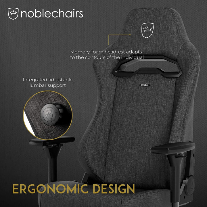 noblechairs Hero TX Gaming Stuhl - Bürostuhl Ergonomisch - Schreibtischstuhl - Gaming Chair PC - Gam
