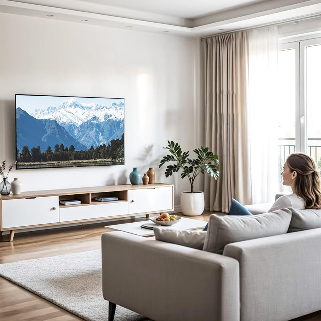 Slim Fit Wandhalterung für Samsung (2021) 43-85 Zoll TVs, TV Wandhalterung für Samsung mit Einem Max