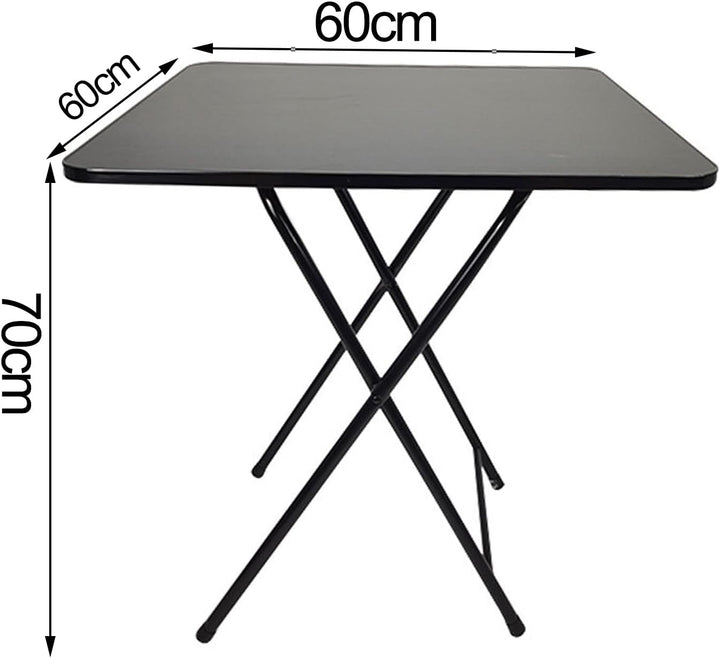 locwanot Faltbarer Esstisch, quadratisch, massives MDF, 4 Personen, Heimbüro, Arbeitszimmer, Compute