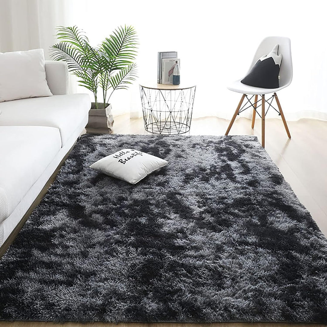 Ergocar Home Wohnzimmer Teppich, Soft Shaggy Moderner Area Rug, Nicht -Slip Schlafzimmer Teppiche, W