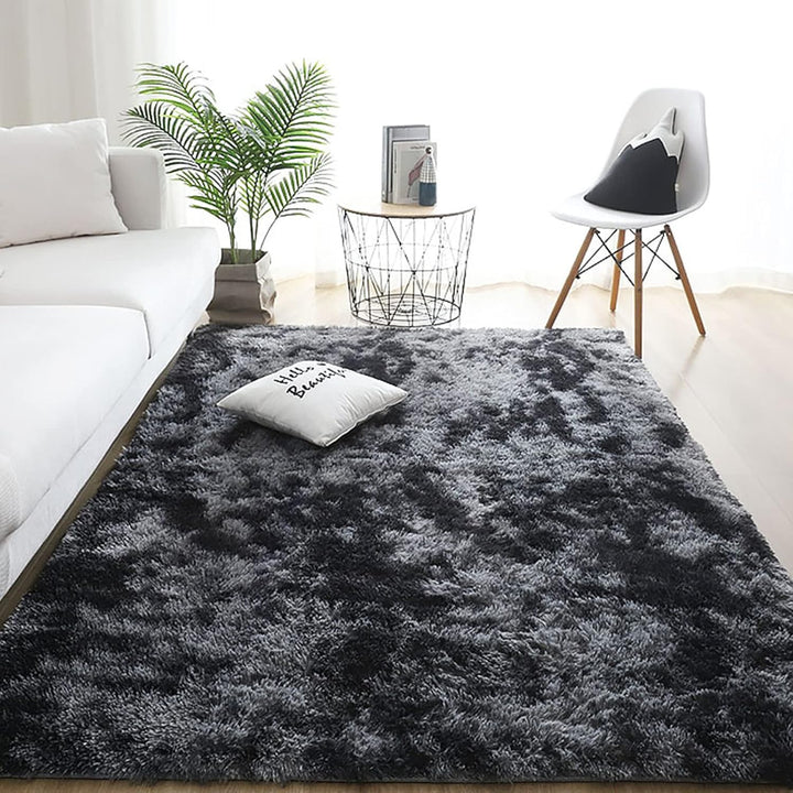 Ergocar Home Wohnzimmer Teppich, Soft Shaggy Moderner Area Rug, Nicht -Slip Schlafzimmer Teppiche, W