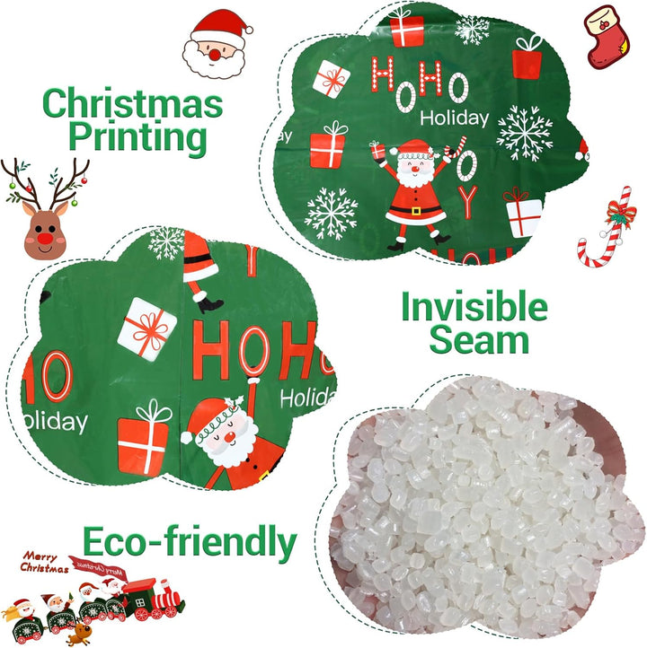 ROSAUI Weihnachtstüten gross, 3 Stück Geschenktüten Weihnachten mit Karten, grosser 90cmx112cm, Weih