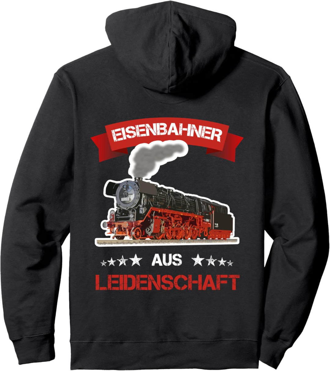 Eisenbahner aus Leidenschaft Modelleisenbahn Spruch Pullover Hoodie