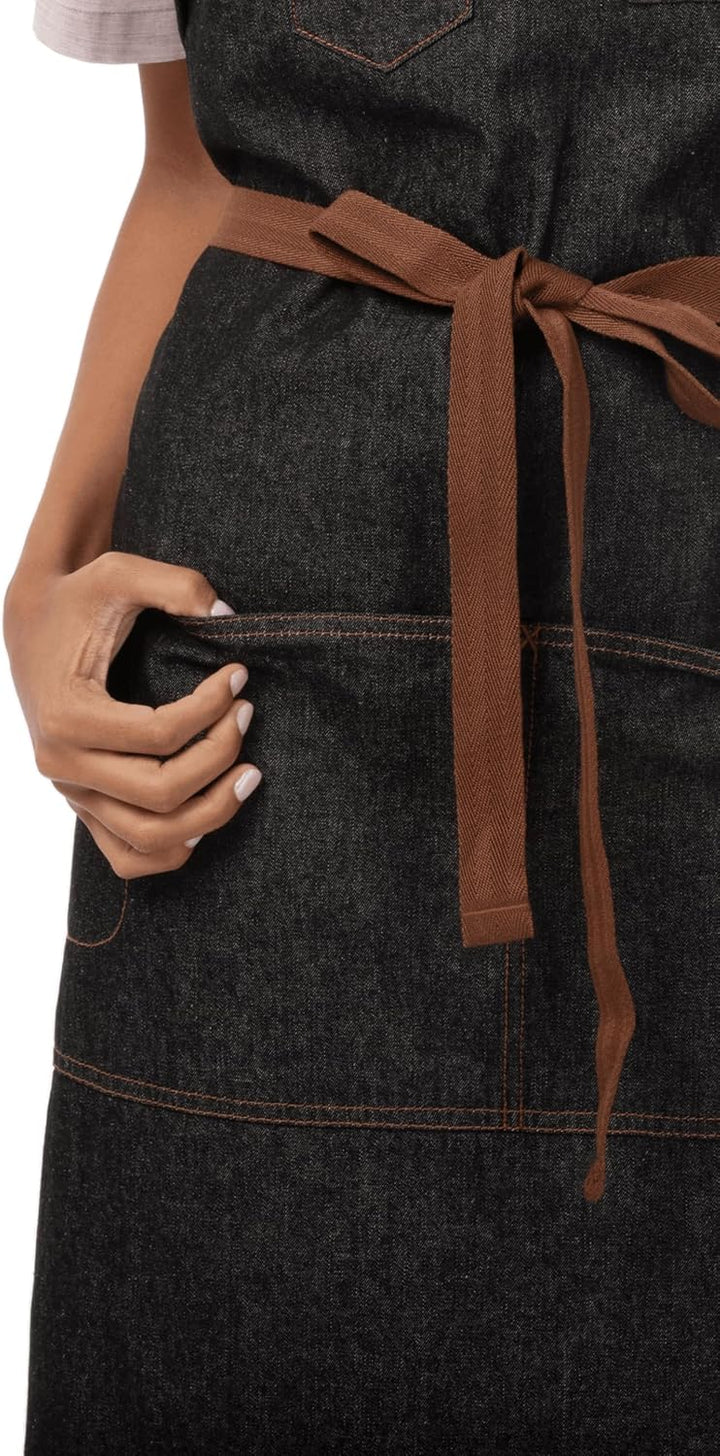 Chef Works Unisex Memphis Latzschürze, Schwarz, Einheitsgrösse Schwarz Memphis-Schürze, Schwarz Memp