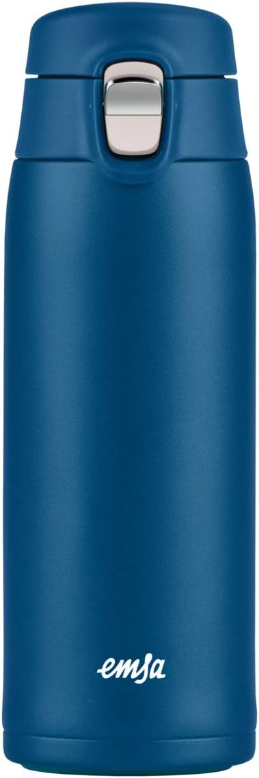 Emsa N21509 Travel Mug Light Thermo/Isolierbecher aus Edelstahl, 0,4 Liter, 8h heiss, 16h kalt, 100