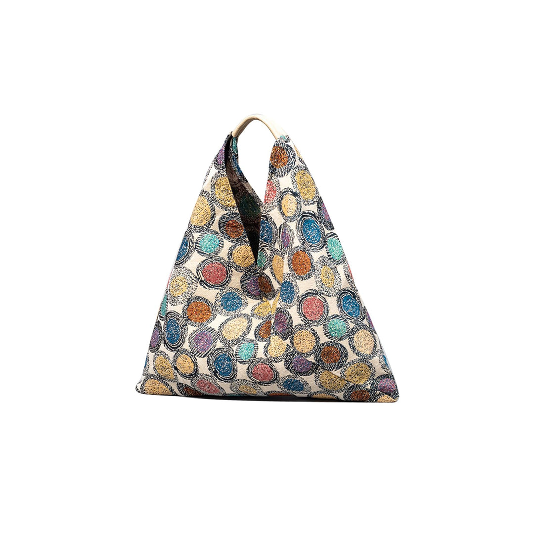 CORIOS Damen Handtasche Canvas Unterarmtasche Ethnischer Stil Schultertasche Böhmische Tote Beutel S