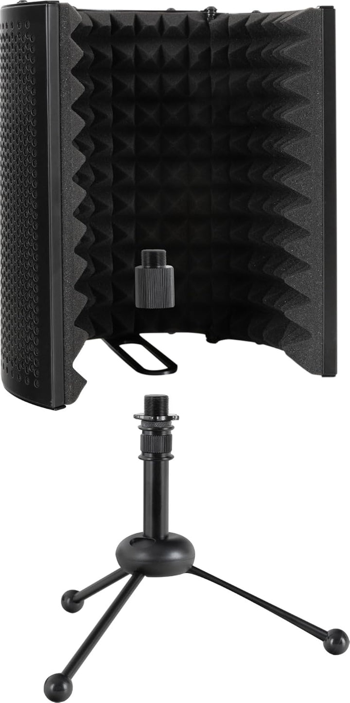 Pronomic MP-40 Micscreen-Tischstativ - Portabler Absorber und Diffusor - Ideal für Studio oder Podca
