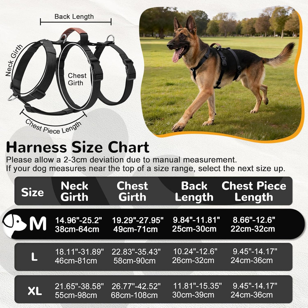 Hundegeschirr Ausbruchsicher, Anti Zug Sicherheitsgeschirr Hund, Verstellbare Brustgeschirr mit Gepo