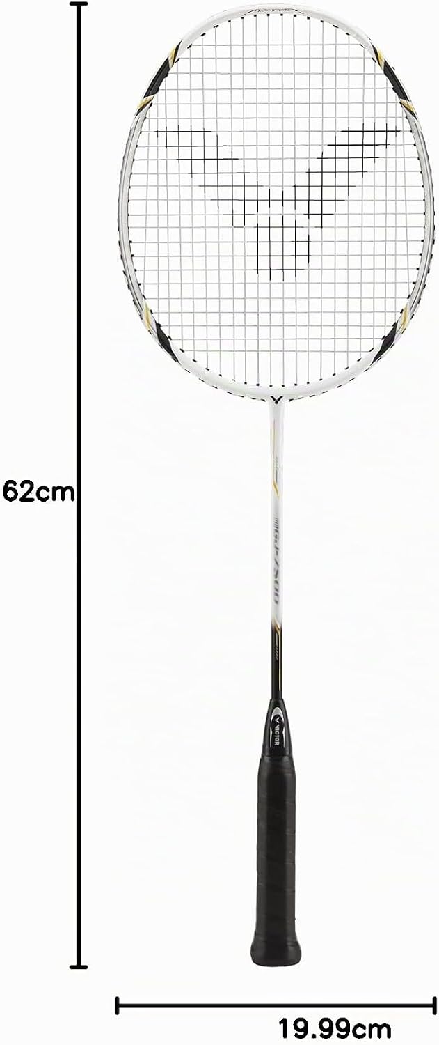 VICTOR Badmintonschläger GJ-7500, Schwarz/Silber, 62.0 cm, 114/0/0