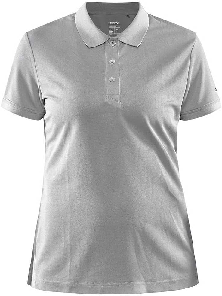 Craft Damen Core Unify Poloshirt Polohemd, grau, M