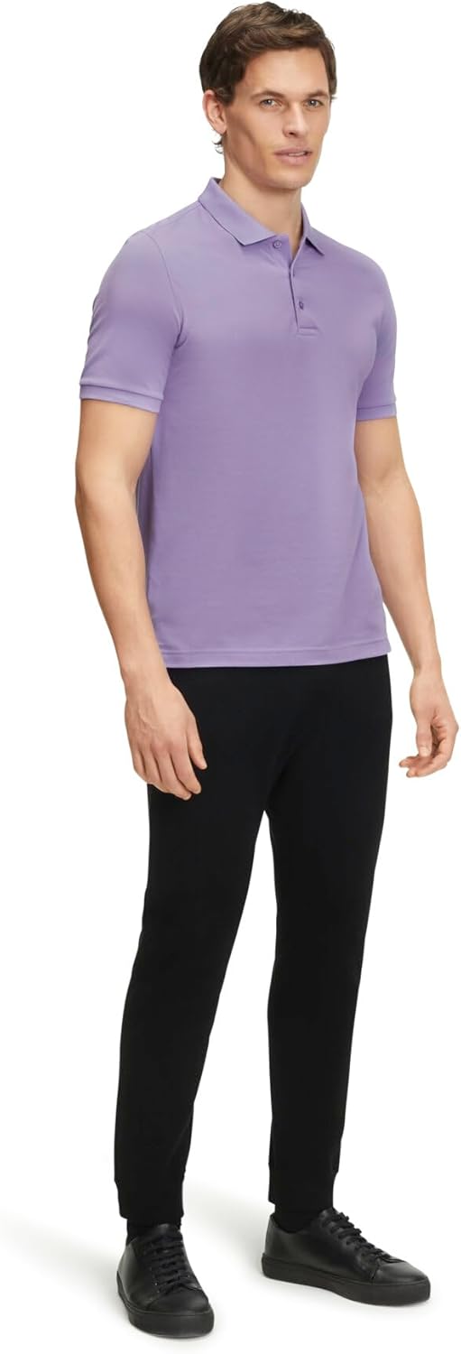 FALKE Herren Basic Polo Shirt Piqué Polohemd weich hautfreundlich atmungsaktive Baumwolle 1 Stück M