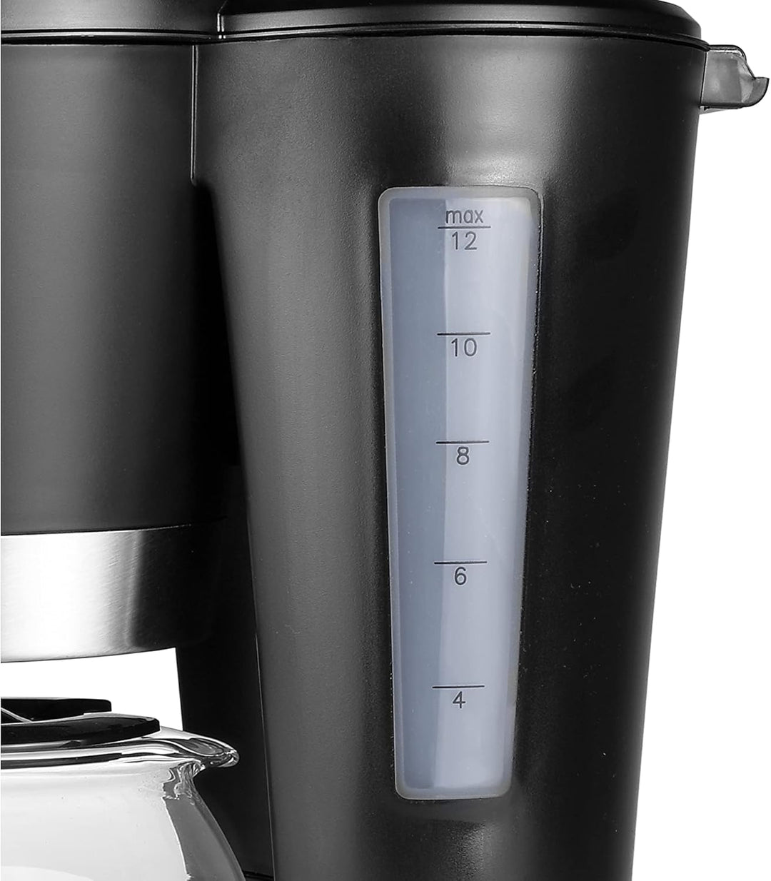 Tristar CM-1236 Kaffeeautomat – Fassungsvermögen: 1,2 l – Warmhaltefunktion, Schwarz 12 Tassen Glask