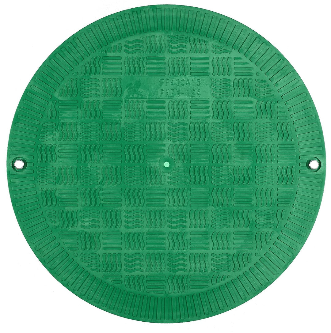 BABYLONPLAST Schachtabdeckung, Kanaldeckel, DN400, Kunststoff Schachtdeckel 15 kN - Passend für Ø400