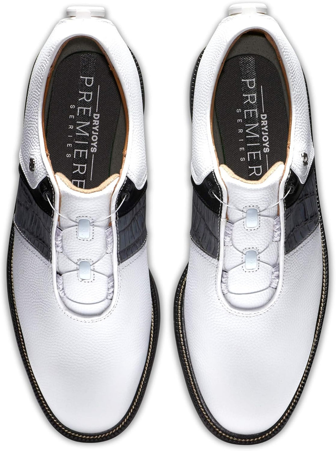 FootJoy Herren Premiere Serie Tarlow Golfschuh 39.5 EU X-Weit Weiss Grau, 39.5 EU X-Weit Weiss Grau