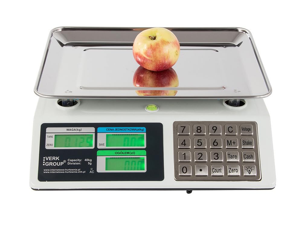 Obstwaage Ladenwaage Industriewaage Marktwaage Preiswaage Waage Digital 40 kg