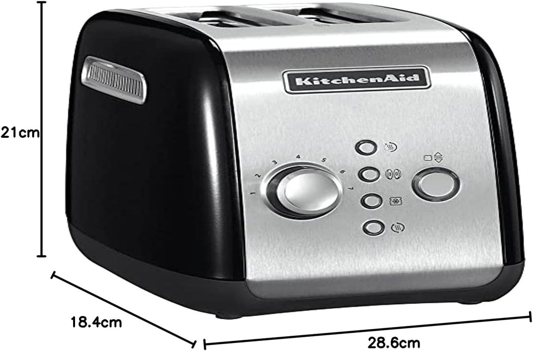 Kitchenaid 5KMT221EOB Toaster für 2 Scheiben, schwarz