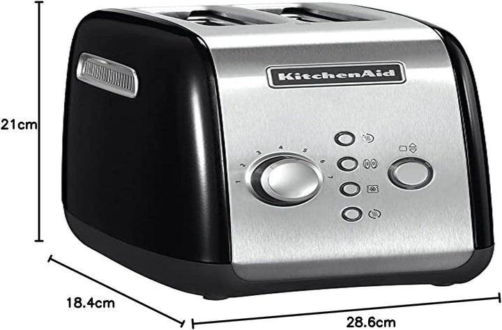 Kitchenaid 5KMT221EOB Toaster für 2 Scheiben, schwarz