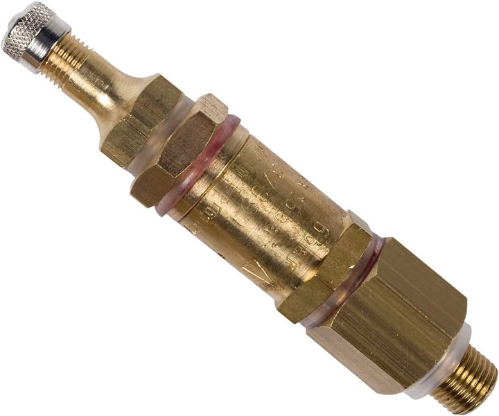 Mesto Druckluftfüllventil (Messing; 6 bar; Druckbegrenzer; für Kompressor geeignet; mit Autoreifenve