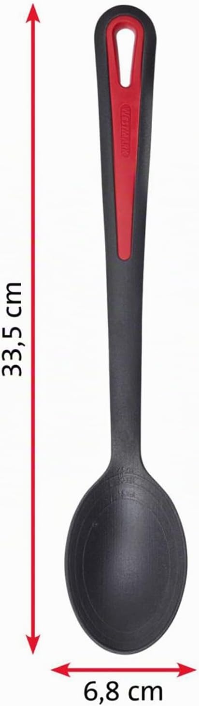 Westmark Gemüselöffel, Hochhitzebeständig bis 270 °C/ 518 °F, Extra tiefer Löffelkopf, Mit innenlieg