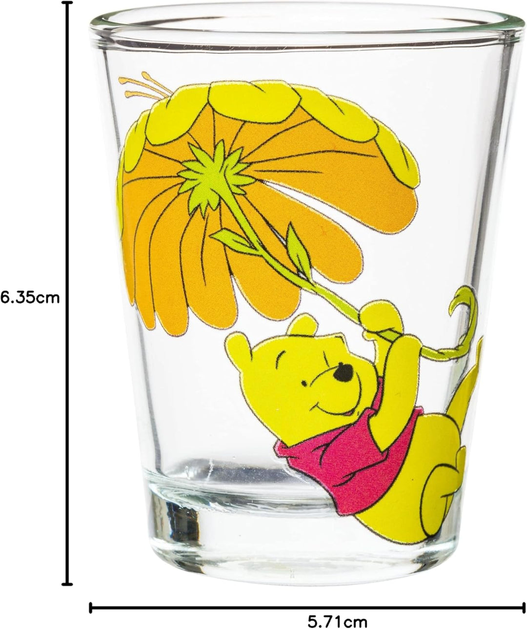 Silver Buffalo Disney Winnie Puuh Retro Art Mini-Glas-Set, 42,5 ml, 4 Stück Winnie The Pooh, Winnie