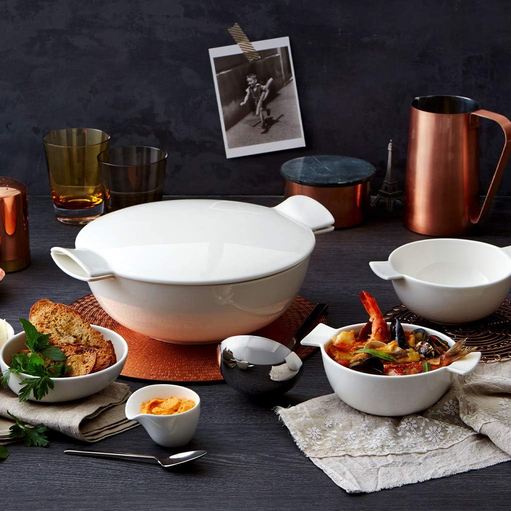 Villeroy & Boch Soup Passion Terrine für bis zu 4 Personen, Premium Porzellan, Weiss
