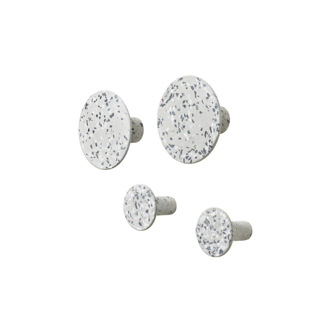 Blomus - Wandhaken, Garderobenhaken, Haken - Terrazzo Grey/grau - Höhe 4,5cm, One size One size Grau