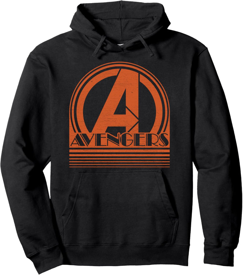 Marvel Avengers Cinematic Striped Text Pullover Hoodie