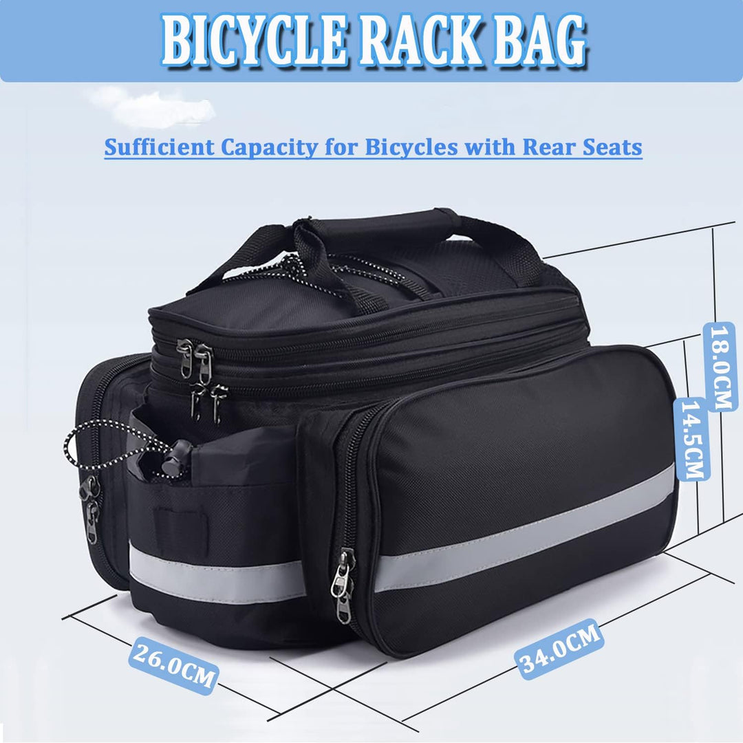Taeku Gepäckträgertasche, Multifunction Fahrradtasche 27L wasserdichte Fahrrad Seitentasche Gross Sa