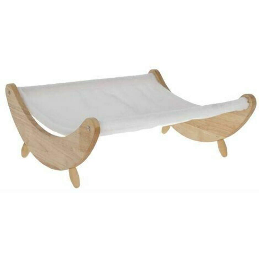 Kerbl Maxi-Pet 81629 Hängematte Dream, weiss mit Holzgestell