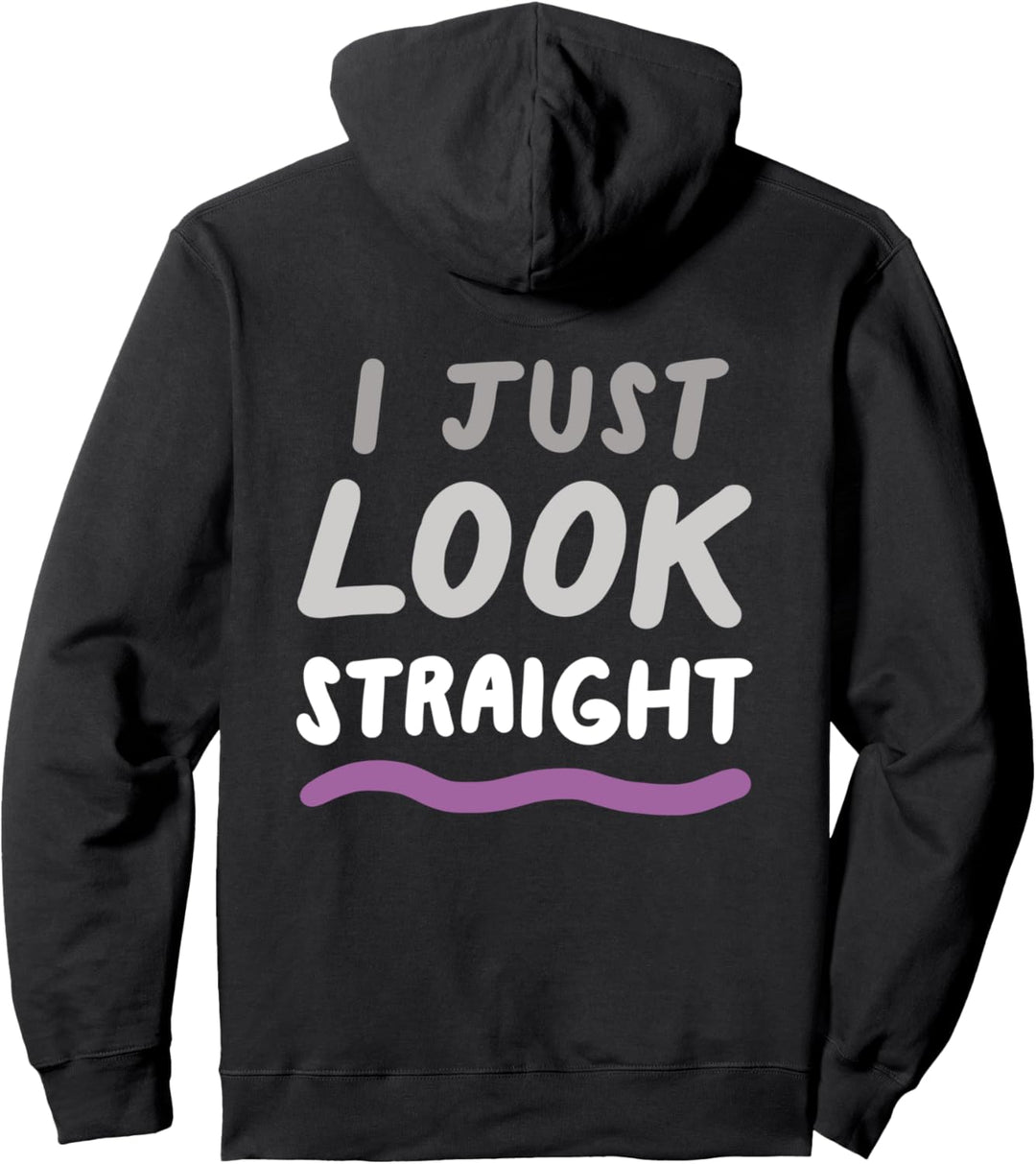 I Just Look Straight Asexual LGBTQIA Ace Pride Flag Pullover Hoodie