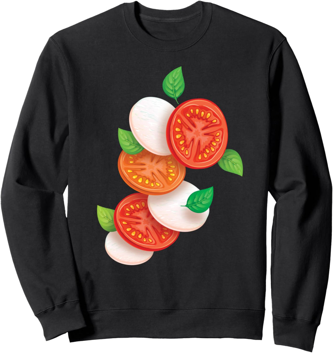 Italienischer Caprese Salat Tomaten Basilikum Mozzarella Foo Sweatshirt