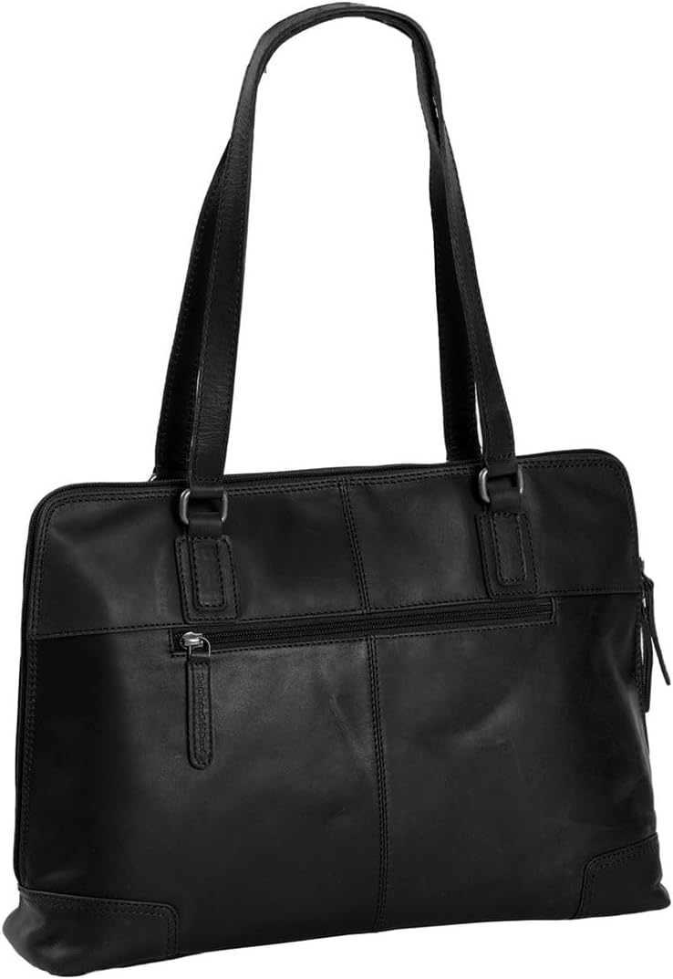 The Chesterfield Brand Flint Schultertasche Leder 37 cm black