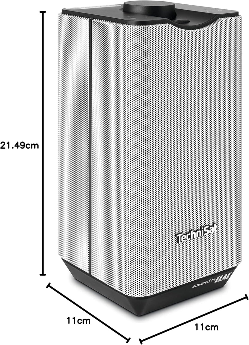 TechniSat AUDIOMASTER MR1 – 30 Watt ELAC WLAN-Lautsprecher mit UPnP Audiostreaming – Multiroom Speak