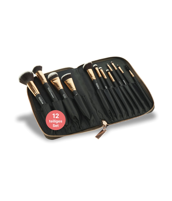 Fantasia Make Up Pinsel Set 12-teilig, Synthetik Haar, Professionelles Pinselset Makeup, hochwertige