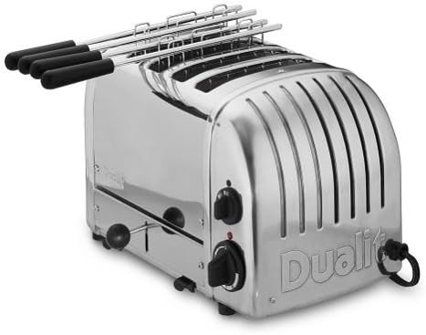 Dualit Kombi-Toaster 42174 Edelstahl 4 Schlitze, 2,2 kW/230V | 4 Schlitze | Edelstahl | 80 Scheiben