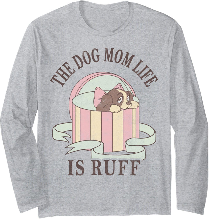 Disney Lady And The Tramp The Dog Mom Life Is Ruff Langarmshirt