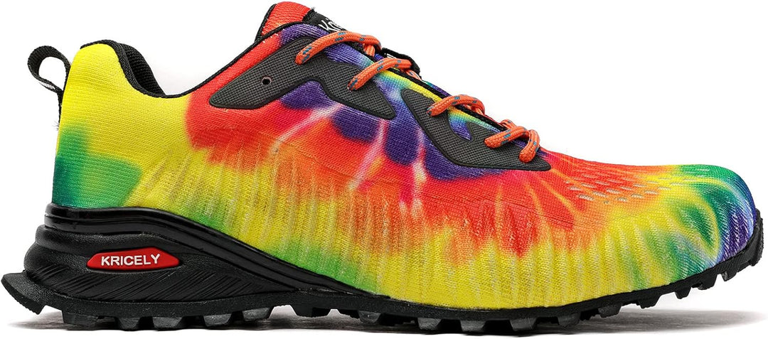 Kricely Traillaufschuhe Herren Leicht Atmungsaktiv Wanderstiefel rutschfest Laufschuhe Outdoor Fitne