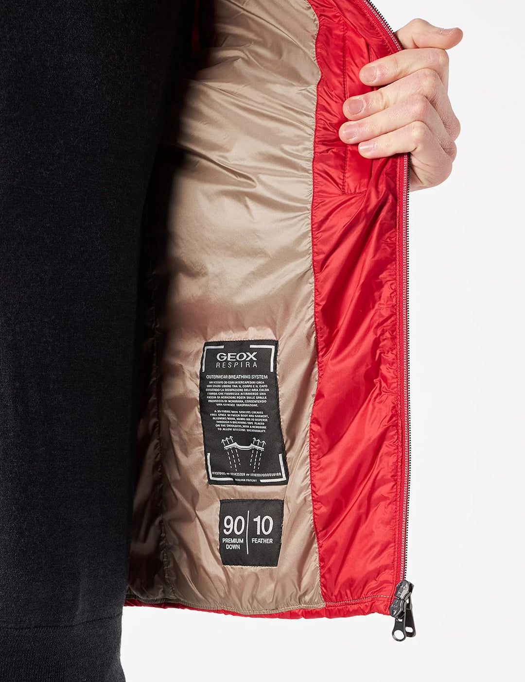 GEOX M WARRENS Herren Daunenjacke,True Red,50