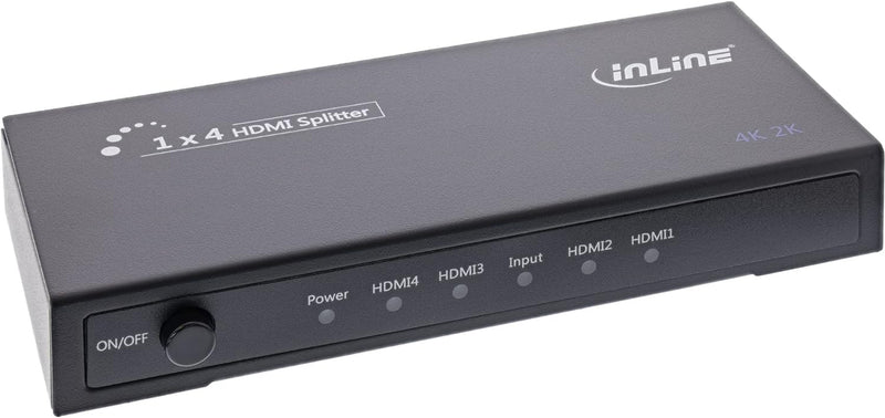 InLine 65010 HDMI Splitter/Verteiler, 4-fach, 4K2K kompatibel