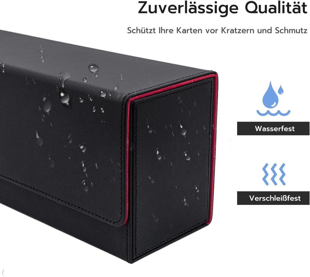 Card Deck Box for MTG, Gathering Kartenbox für 580+ Ungesleevte Karten/ 35pt/130PT Sammelkarten Hüll