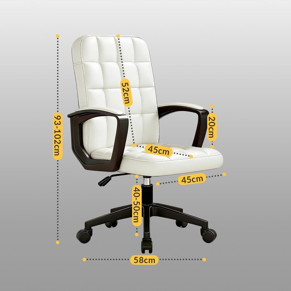 Leder Ergonomische Schreibtischstuhl-Bürostuhl, 360 ° Schwenk Mit Hoher Dichte, Höhepunkt, Höhe Eins