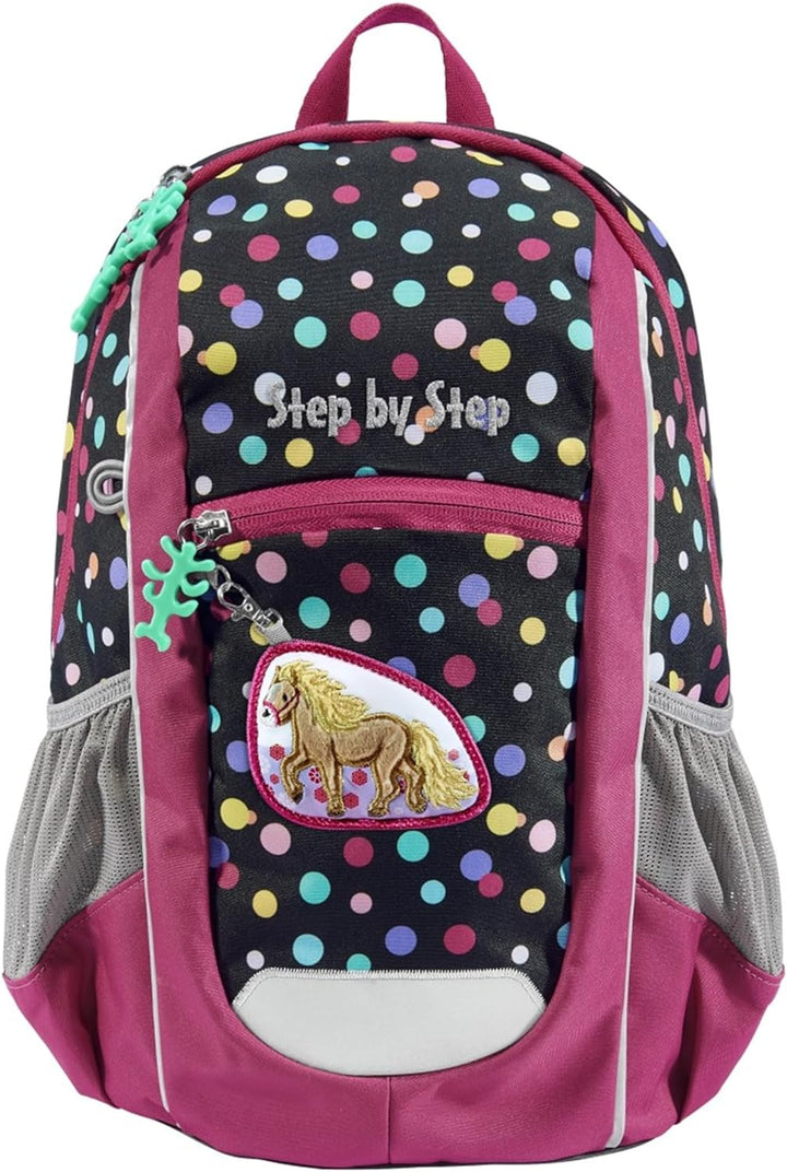 Step by Step Rucksack KIGA Maxi „Ponny Lotta“, separates Innenfach, ergonomischer Kinder Rucksack, h