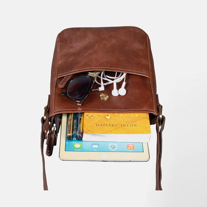 LEABAGS Leder Handtasche Damen I Premium Echtleder Umhängetasche I Damen Schultertasche I Damentasch