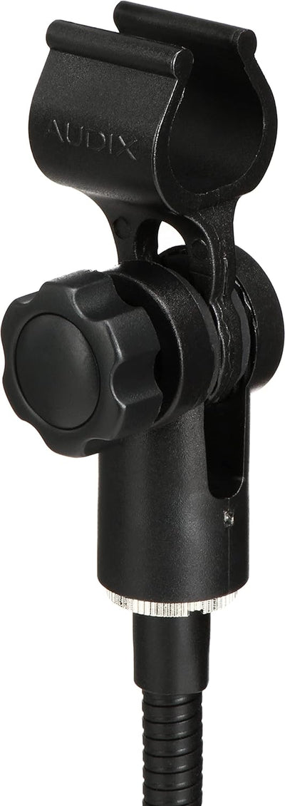 Audix D Clamp Swan Neck Microphone Fixture with Screw-Adjustable Clamping Equipment