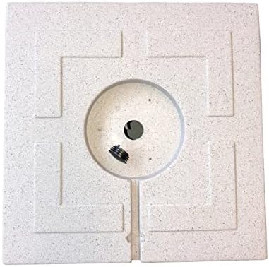 DECORAS Pflanzkübel Kunststoff Blumenkübel - Farbe: terrazzo - robuster, UV-beständiger, wetterfeste