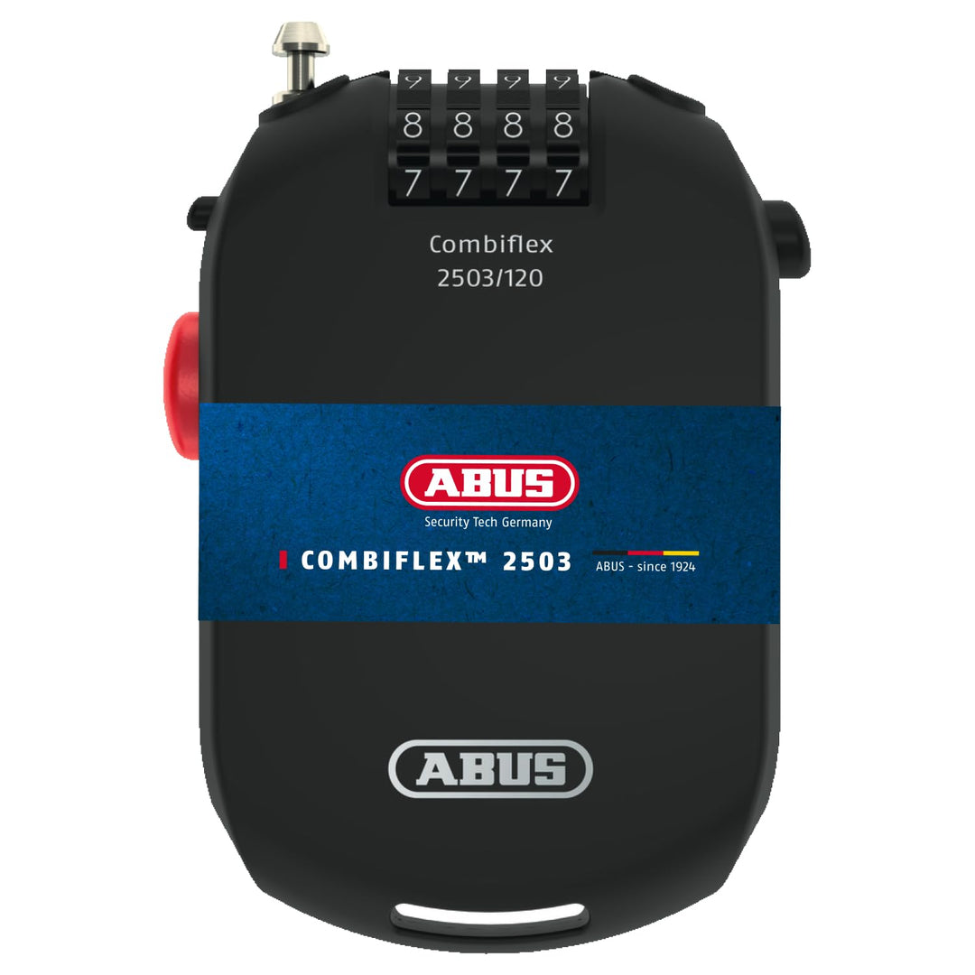 ABUS Spezialschloss Combiflex 2501/65 - Geeignet als Gepäcksicherung, Skischloss, Helmsicherung - mi