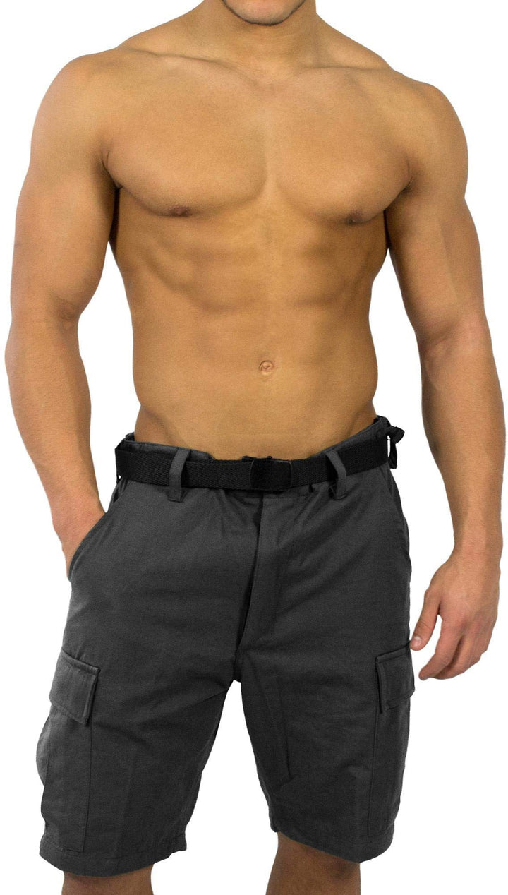 normani BDU Bermuda Short für Herren Dunkelschwarz S, Dunkelschwarz S