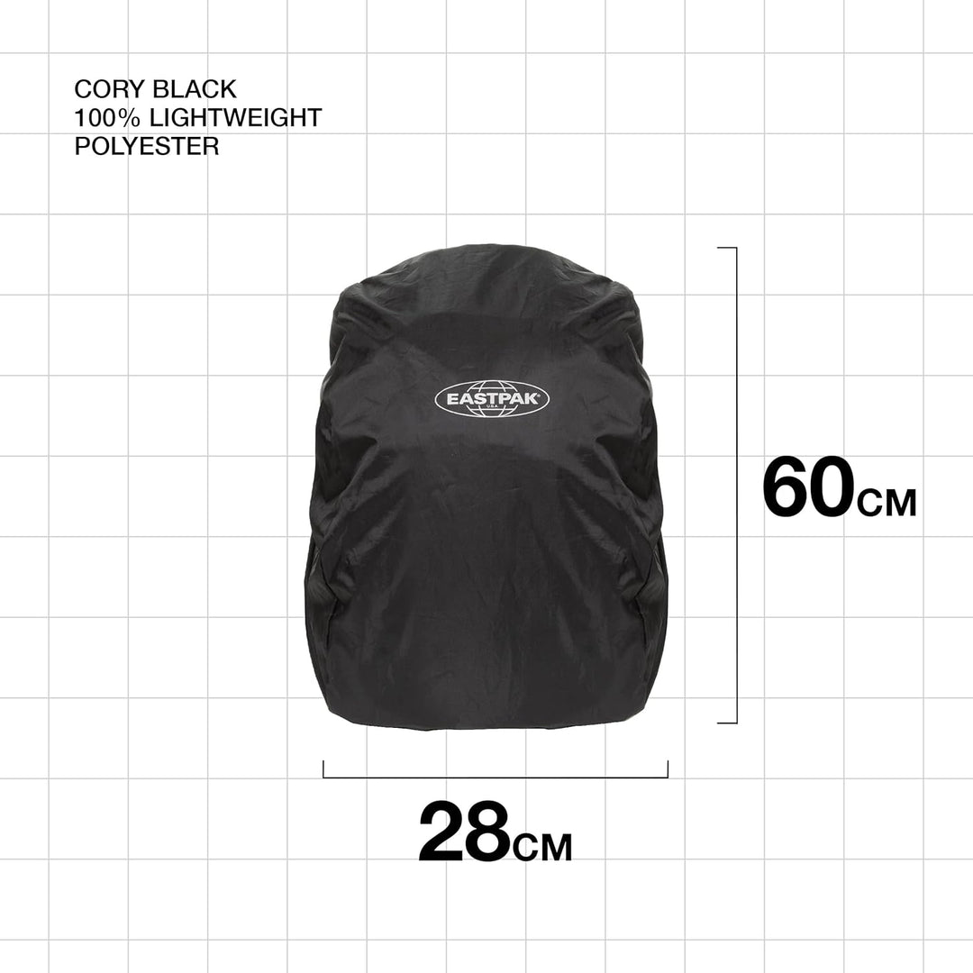 EASTPAK Tutor Rucksack, Schwarz (Schwarz) & Cory Rucksack Regenschutz, Schwarz (Black)