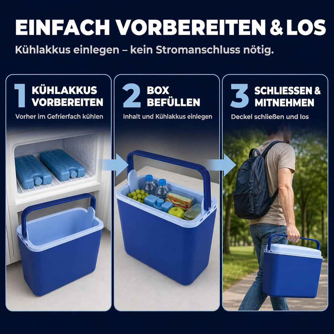 Kühlbox Coolbox Thermobox Picknick Camping 12Liter Warmhaltebox