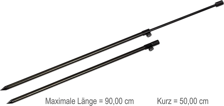 Zite Fishing Banksticks Angeln Set - Teleskop Rutenhalter / Rutenständer Angeln 50-90cm Aluminium -